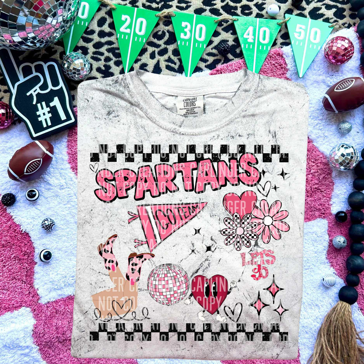 Spartans groovy collage (caplinger) 73169 DTF transfer