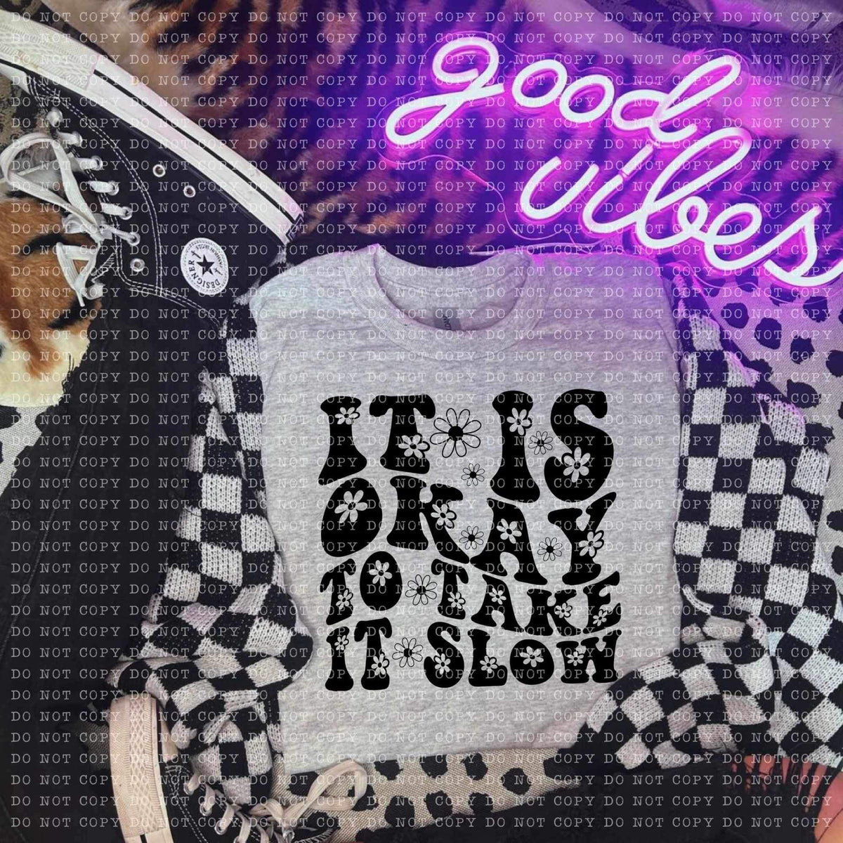 It is okay to take it slow BLACK (ECHT) 26441 DTF transfer