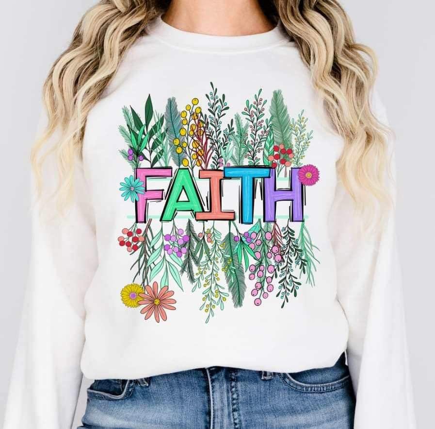 Faith florals 16816 DTF Transfer