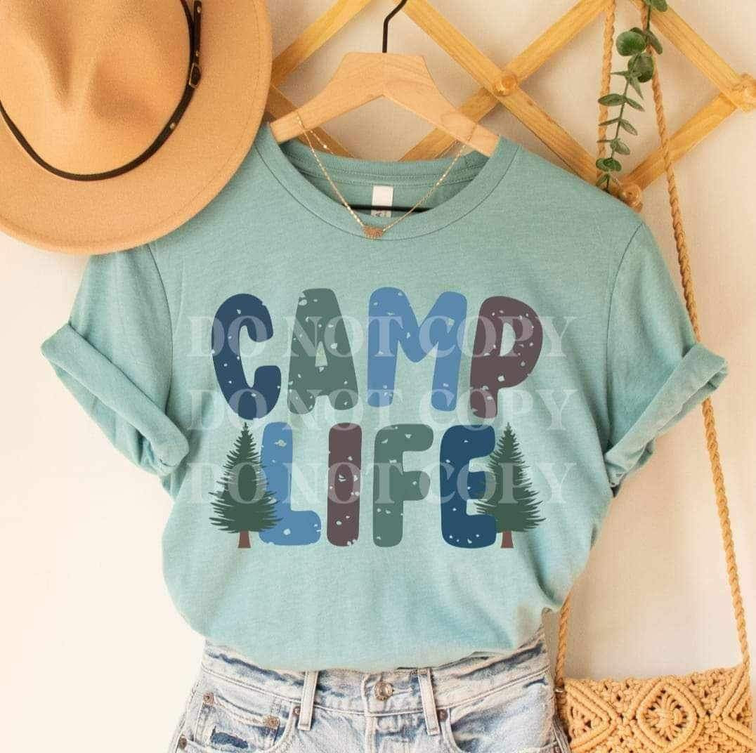 Camp life muted 26469 DTF transfer