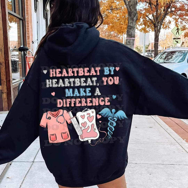 Heartbeat by heartbeat you make a difference (VIRGO) 16848 DTF Transfer
