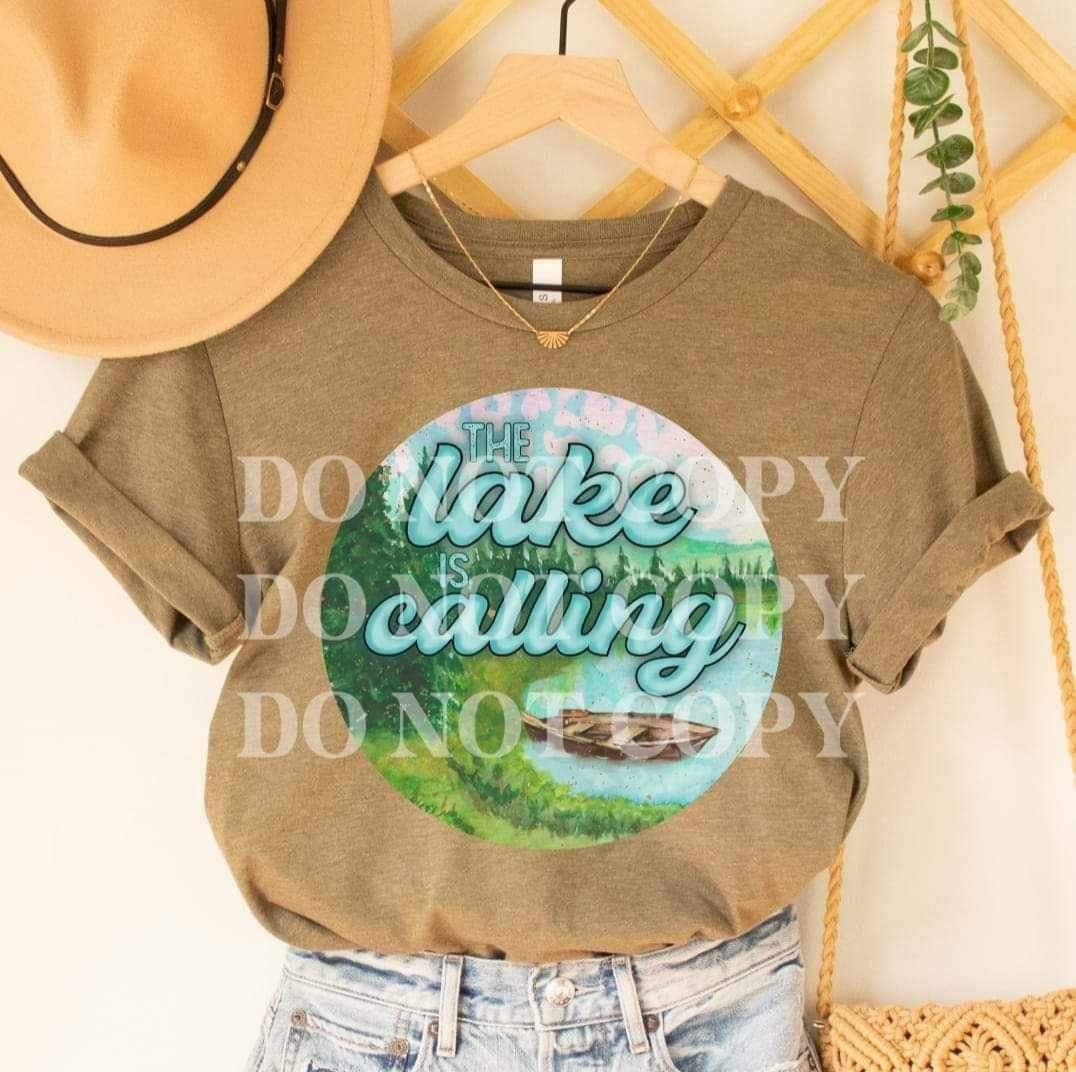 Lake calling circle 26465 DTF transfer