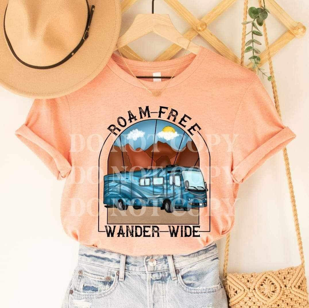 Roam free wander wild 26463 DTF transfer