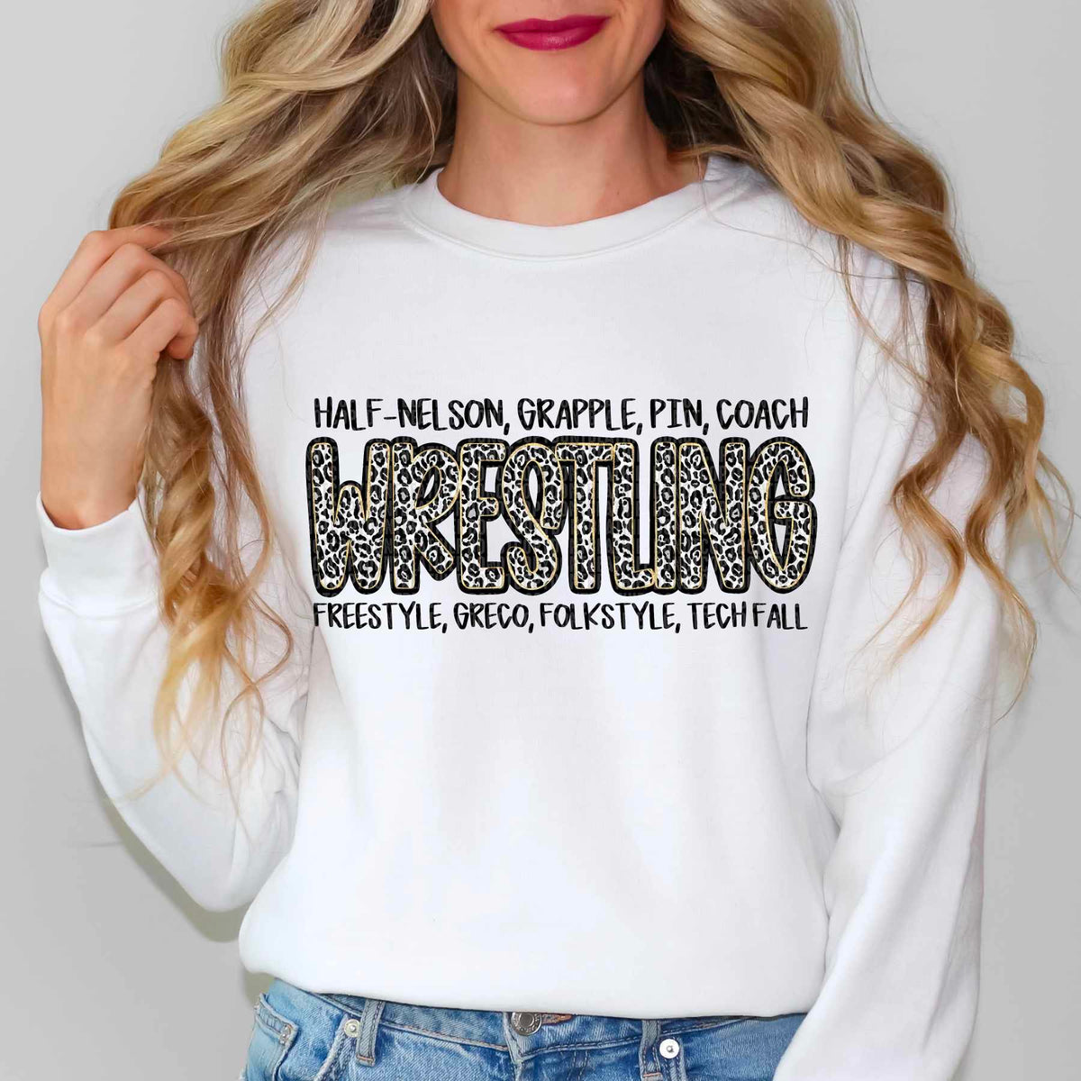 Wrestling leopard 36568 DTF transfer