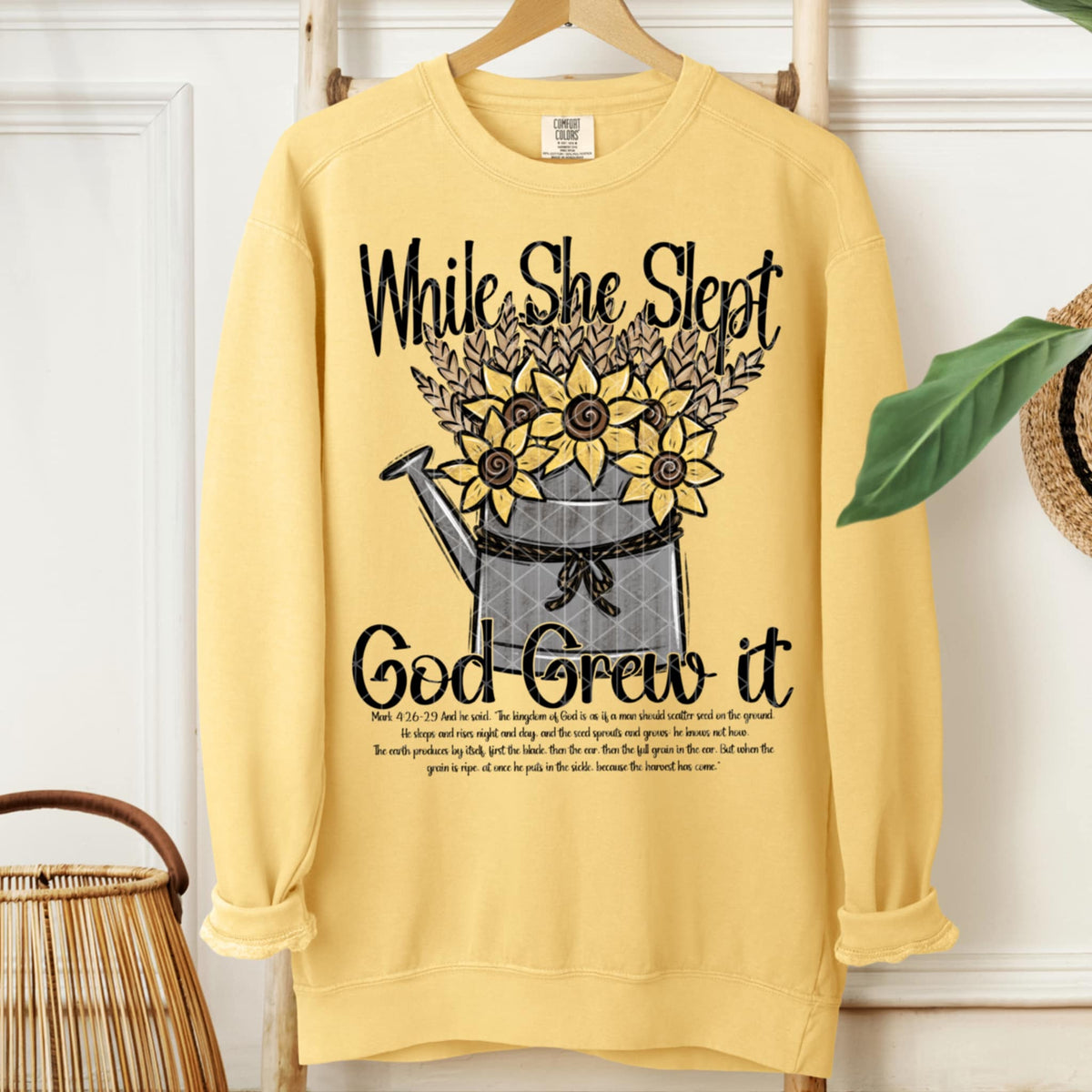 God Grew It Sunflowers SDD DTF transfer