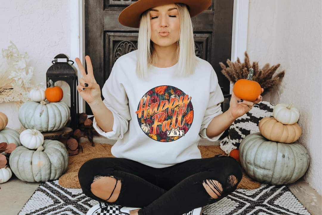 Happy fall yall circle exclusive 36582 DTF transfer