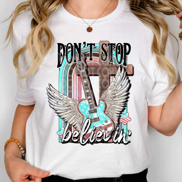 Don’t stop believin guitar 36596 DTF transfer