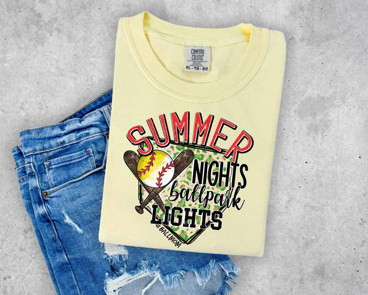 summer nights ballfield lights 26517 DTF transfer