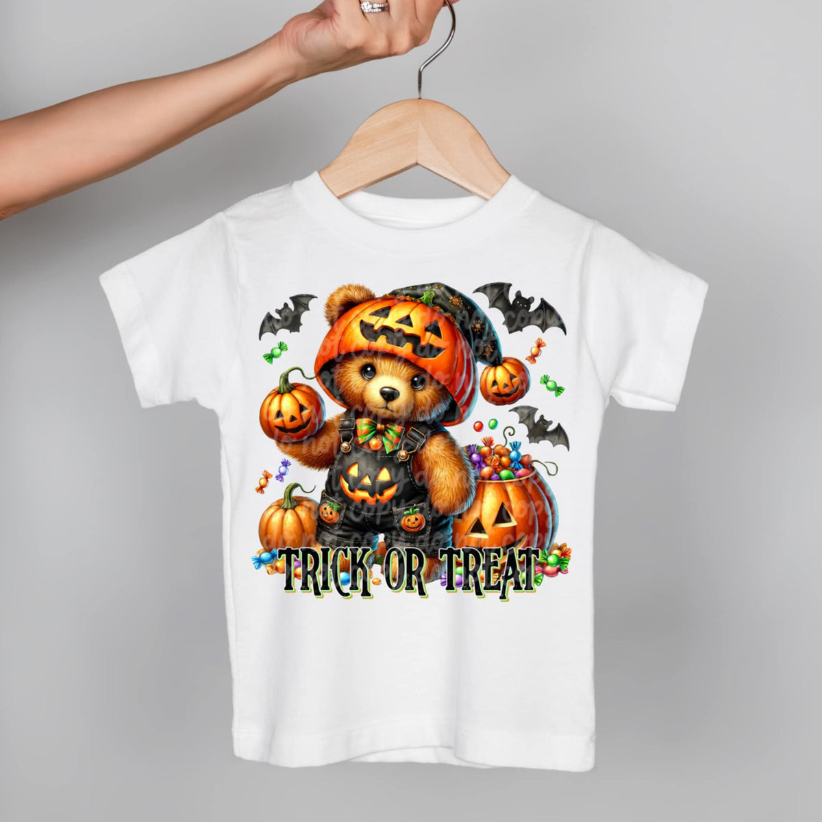 Trick Or Treat Spooky Bear (DD) DTF transfer