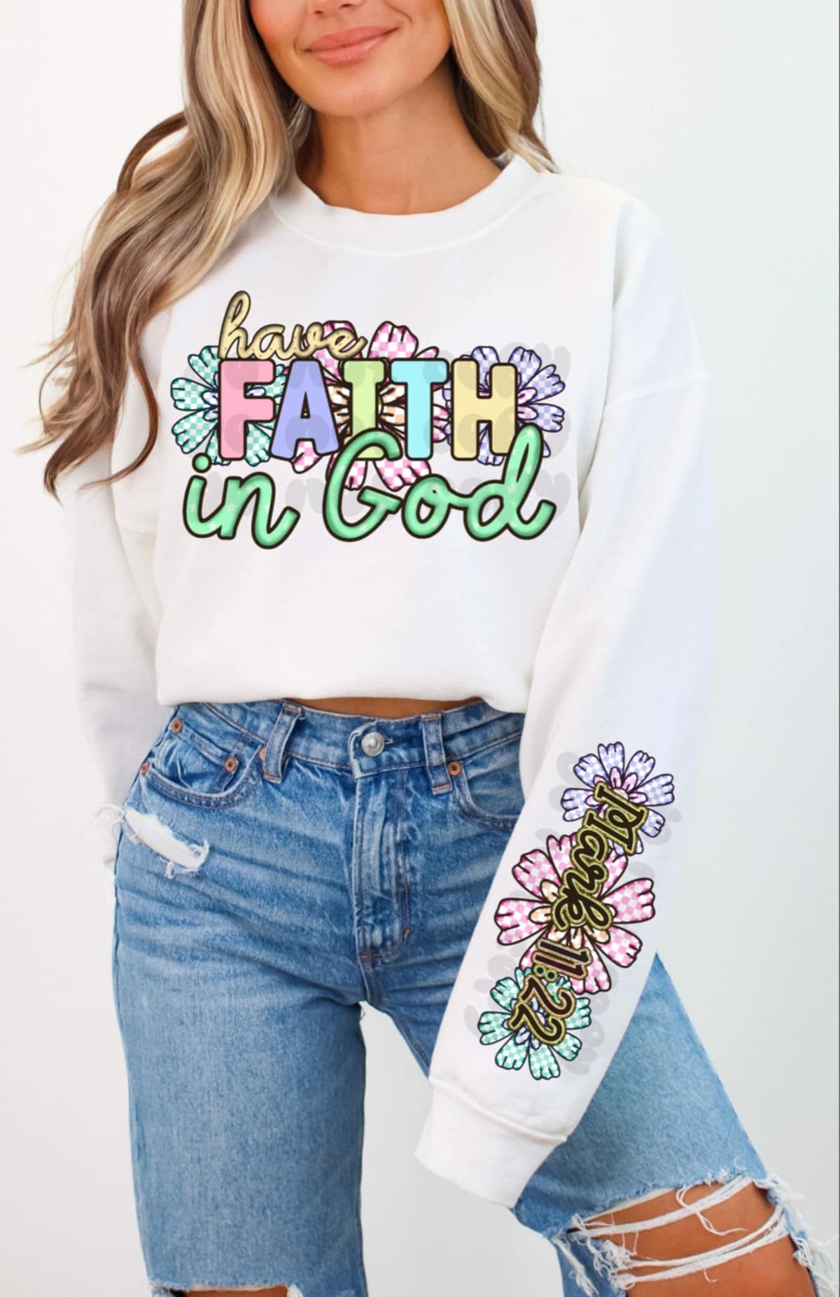 Faith in god FRONT 87065 DTF transfer