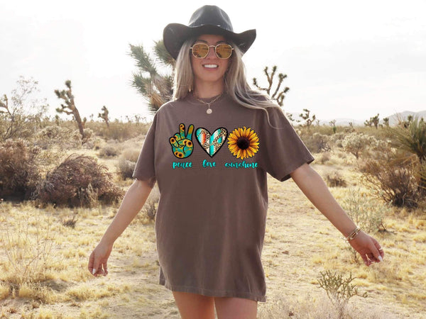 Peace love sunshine 26631 DTF transfer