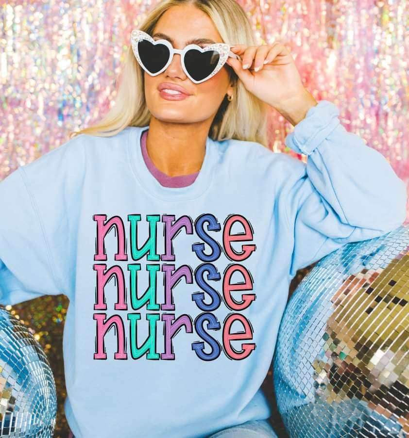 Nurse colorful 16903  DTF Transfer