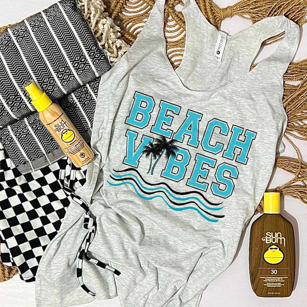 Beach vibes black palm tree (CSC) 36653 DTF transfer