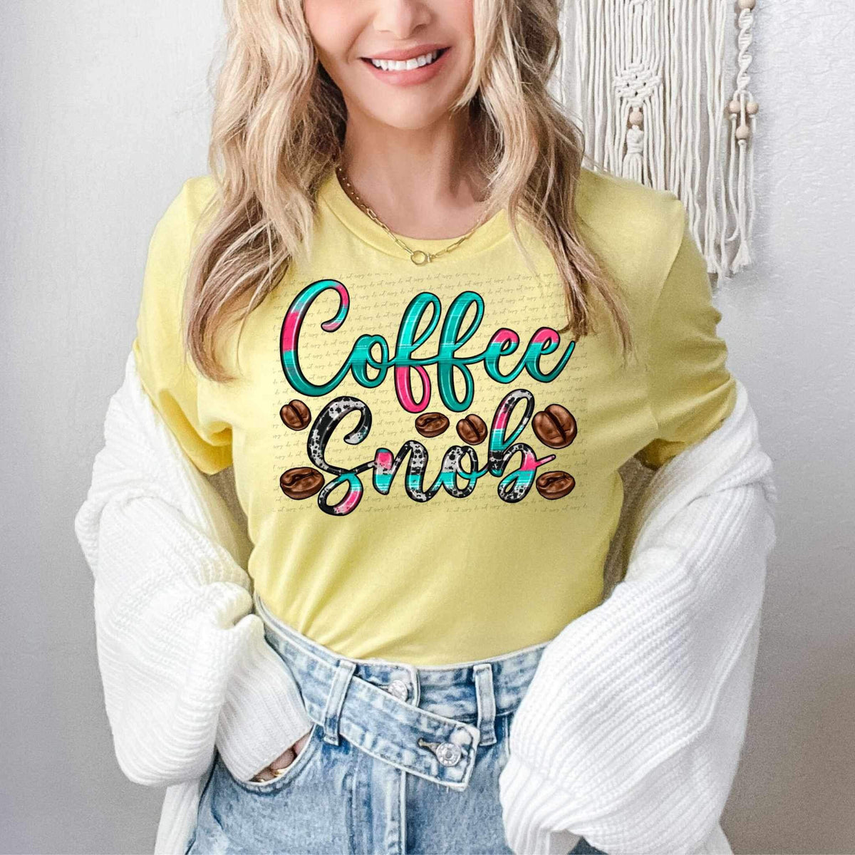 Coffee snob western 26646 DTF transfer