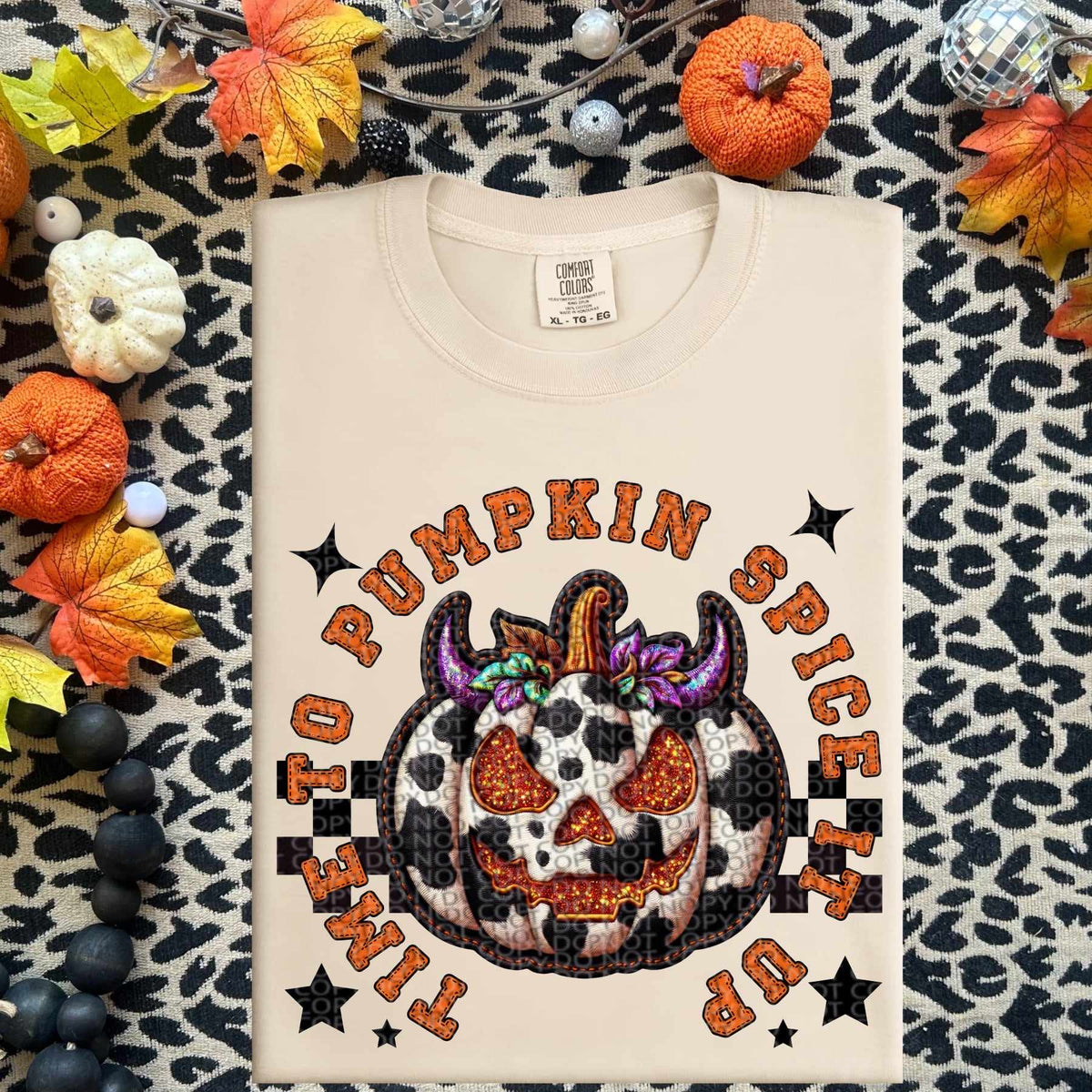 Time to pumpkin spice it up 58183 DTF transfer
