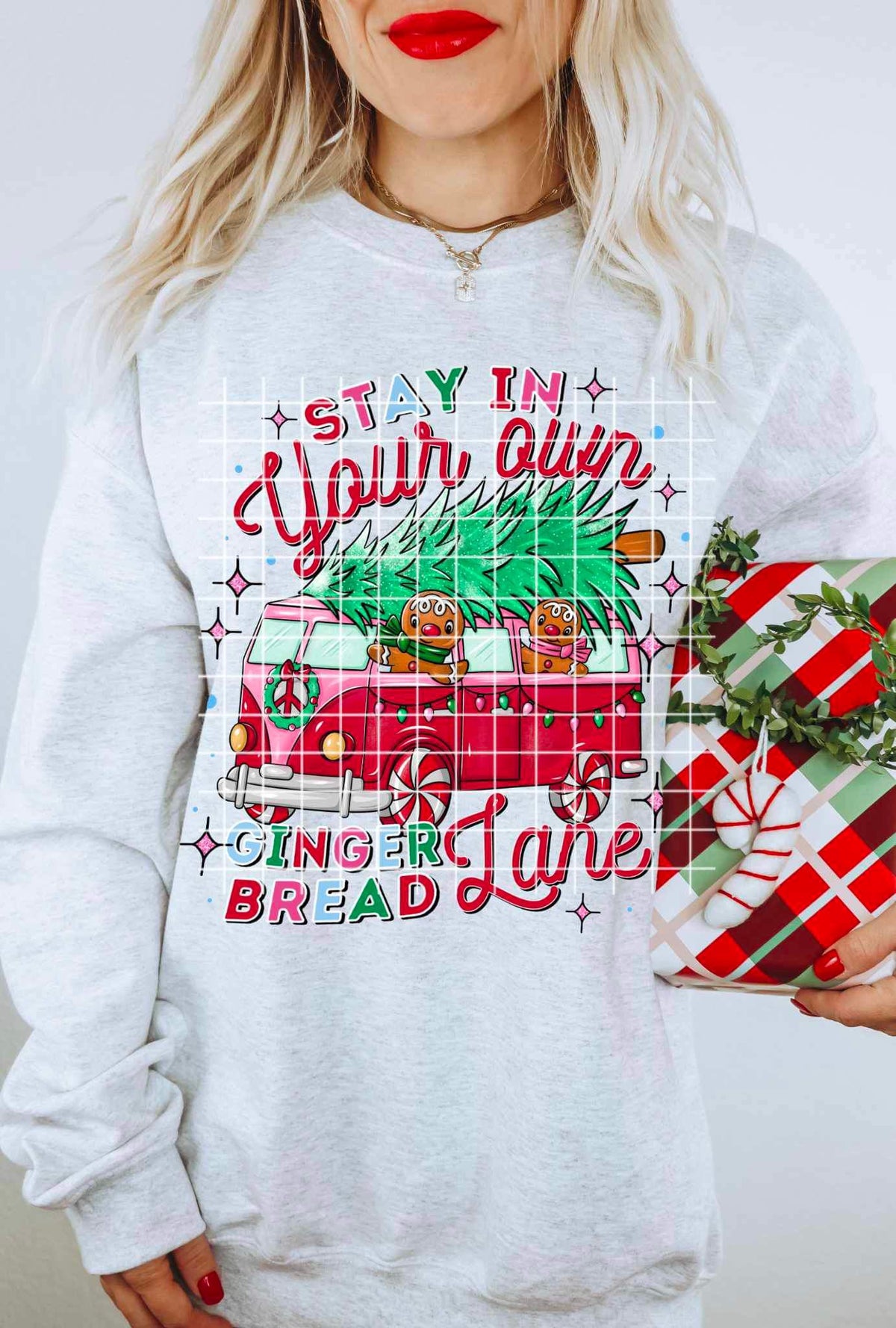 Stay in your own gingerbread lane hippie van 16911 DTF Transfer