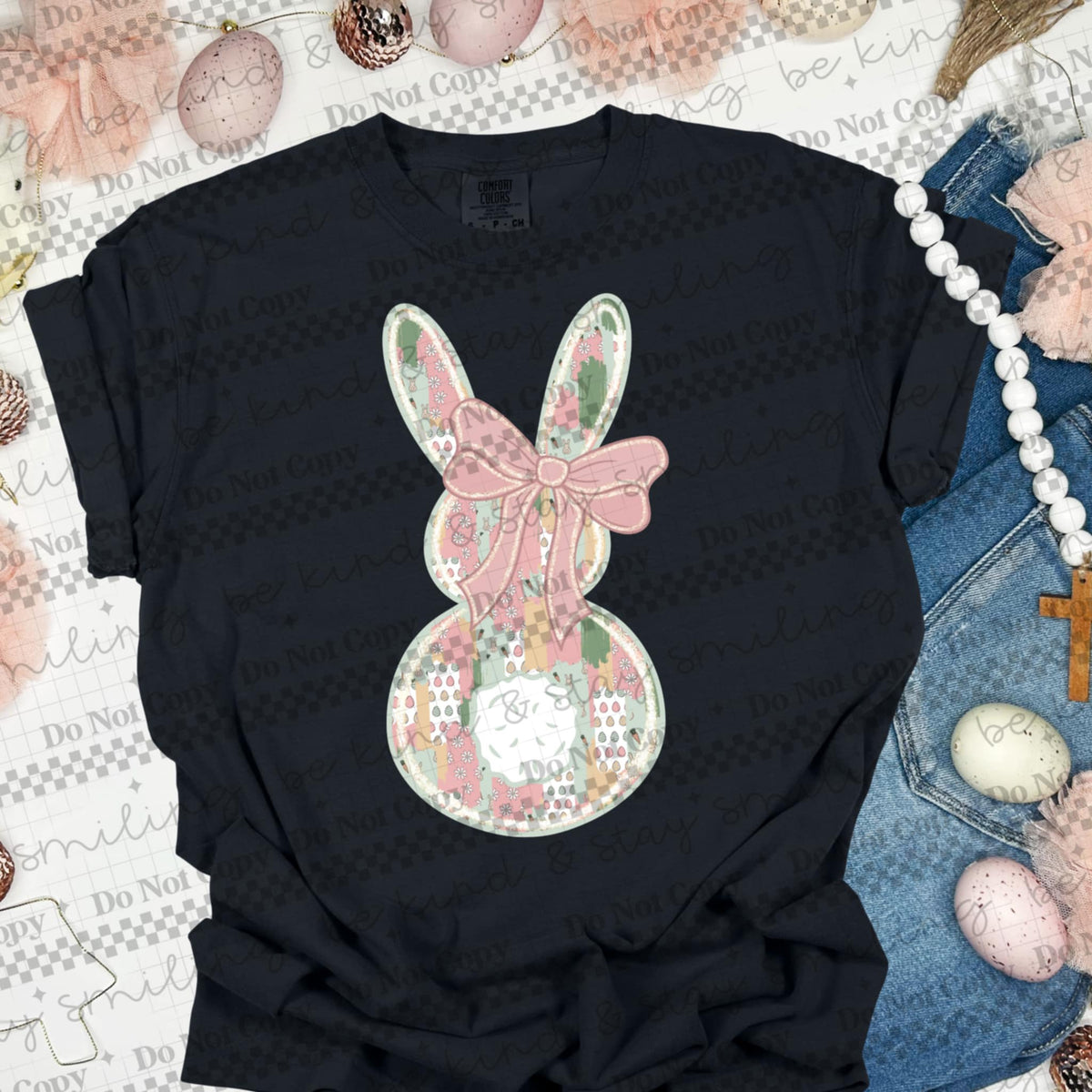 Patchwork bunny (CMLD) 87121 DTF transfer