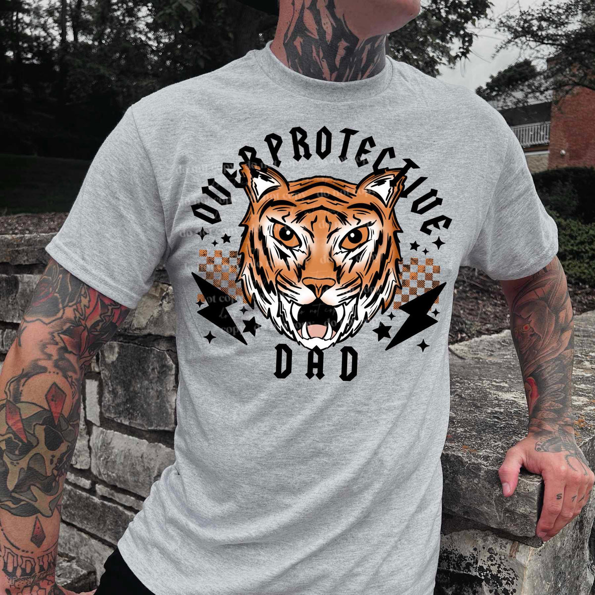 Overprotective dad tiger (CSC) 36646 DTF transfer