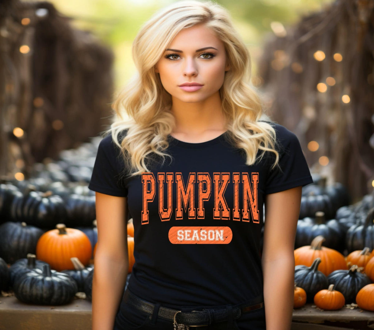 Pumpkin Season Linda DTF transfer