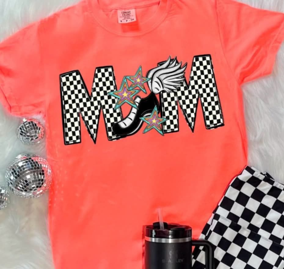 Track mom checkered (S&G) 87182 DTF transfer