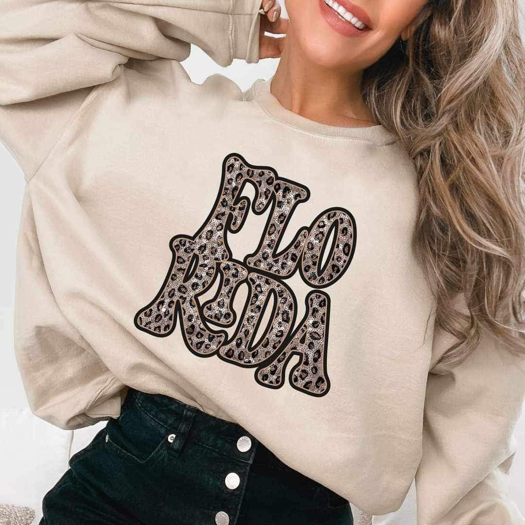 Florida sequin leopard 16997 DTF TRANSFER