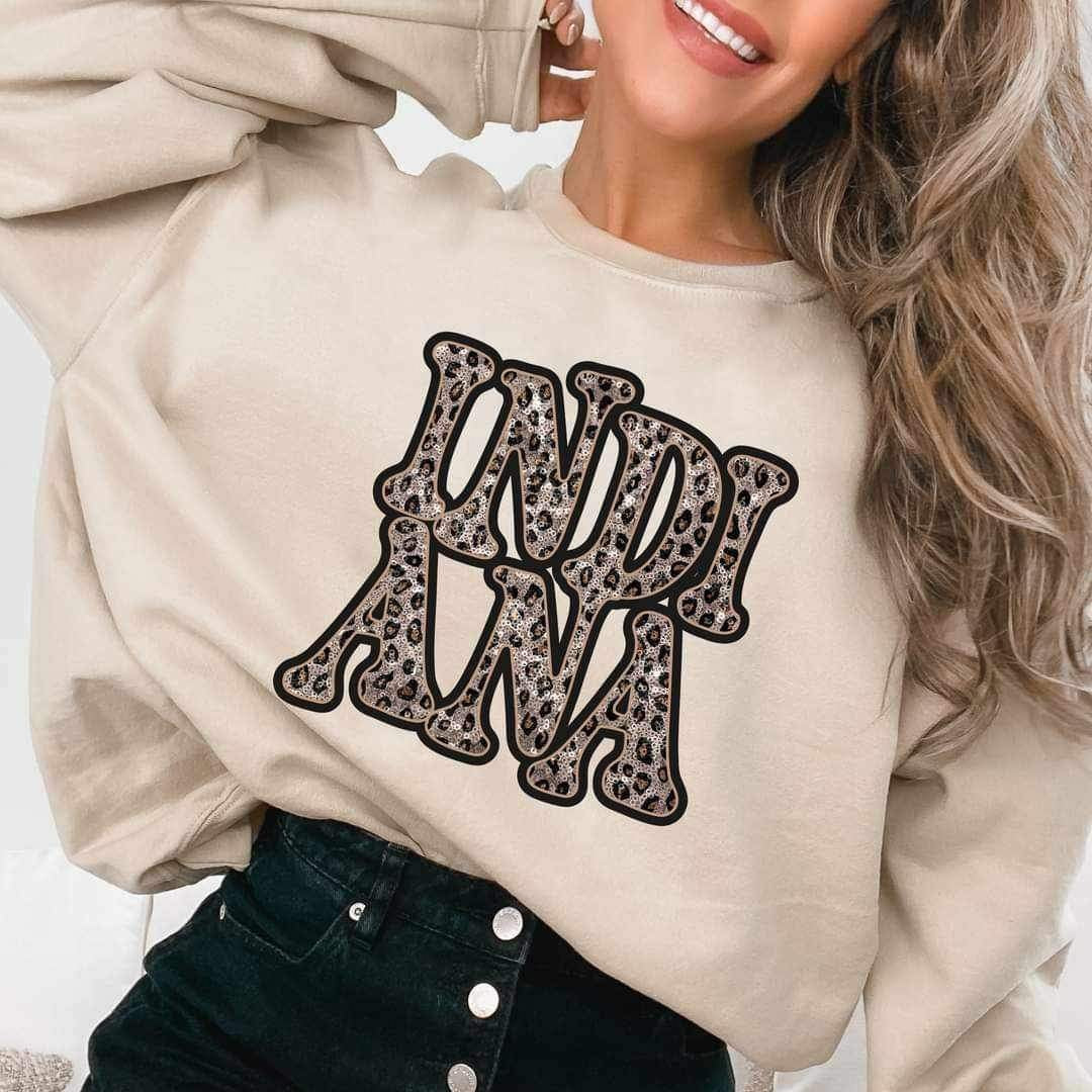 Indiana sequin leopard 16998 DTF TRANSFER