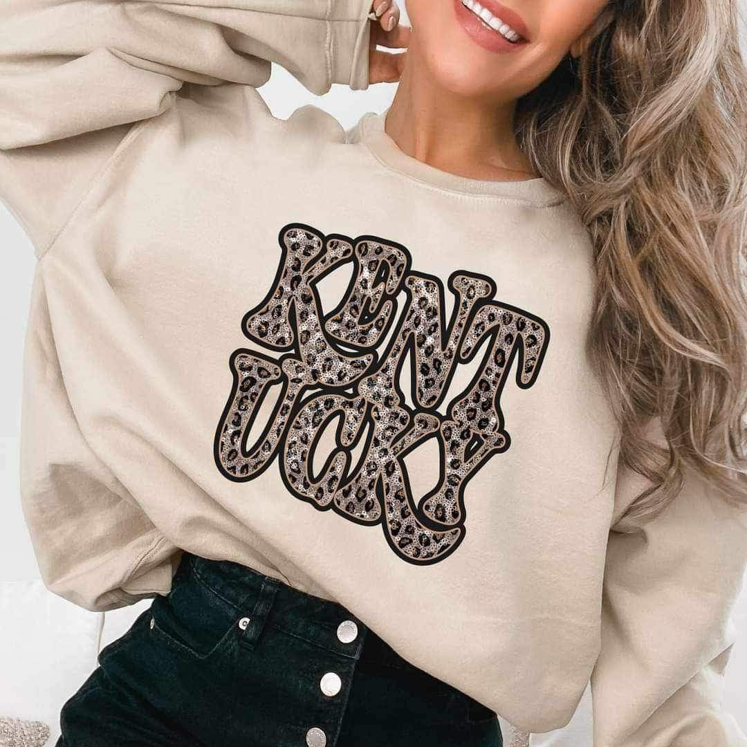 Kentucky sequin leopard 16995 DTF TRANSFER