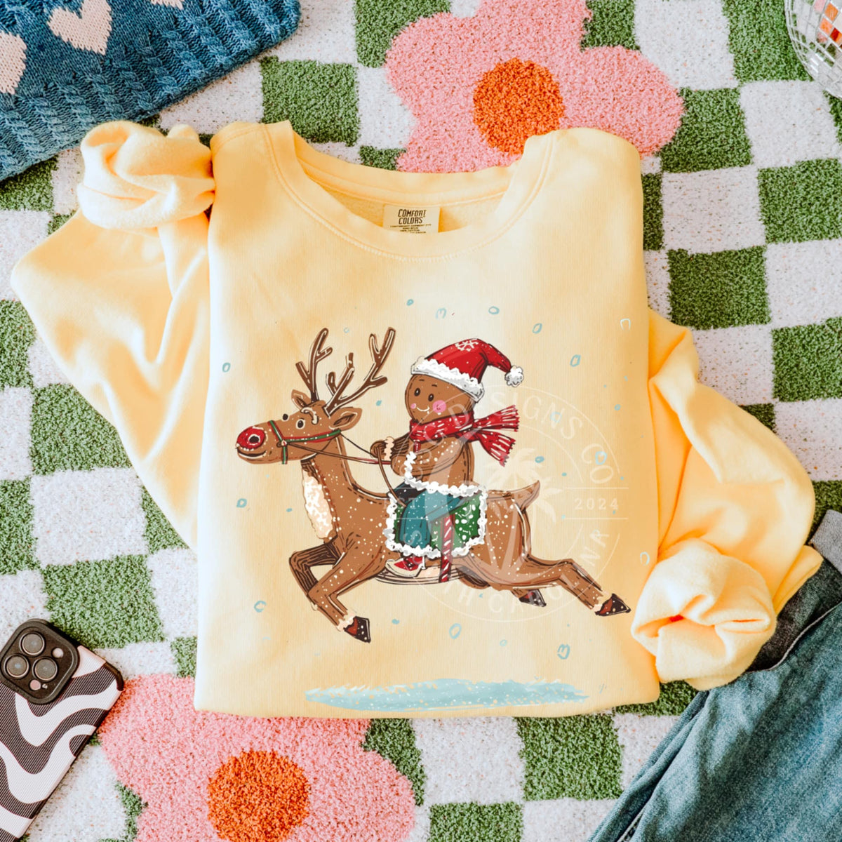 Reindeer and Gingebread (CSG) DTF transfer