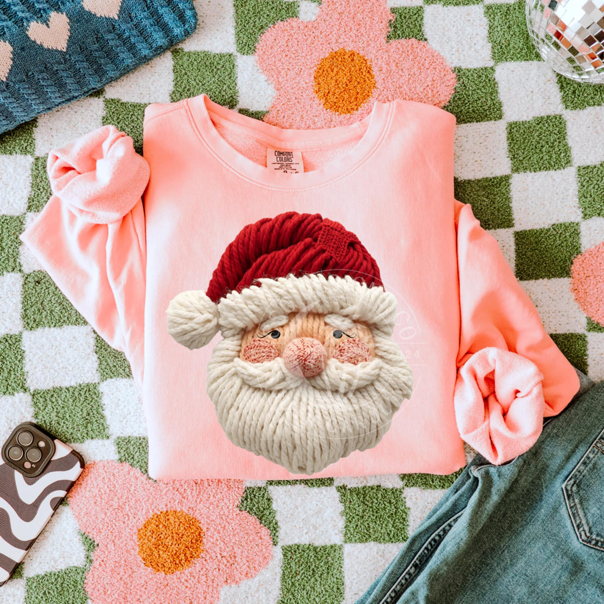 Faux Yarn Santa (CSG) DTF transfer