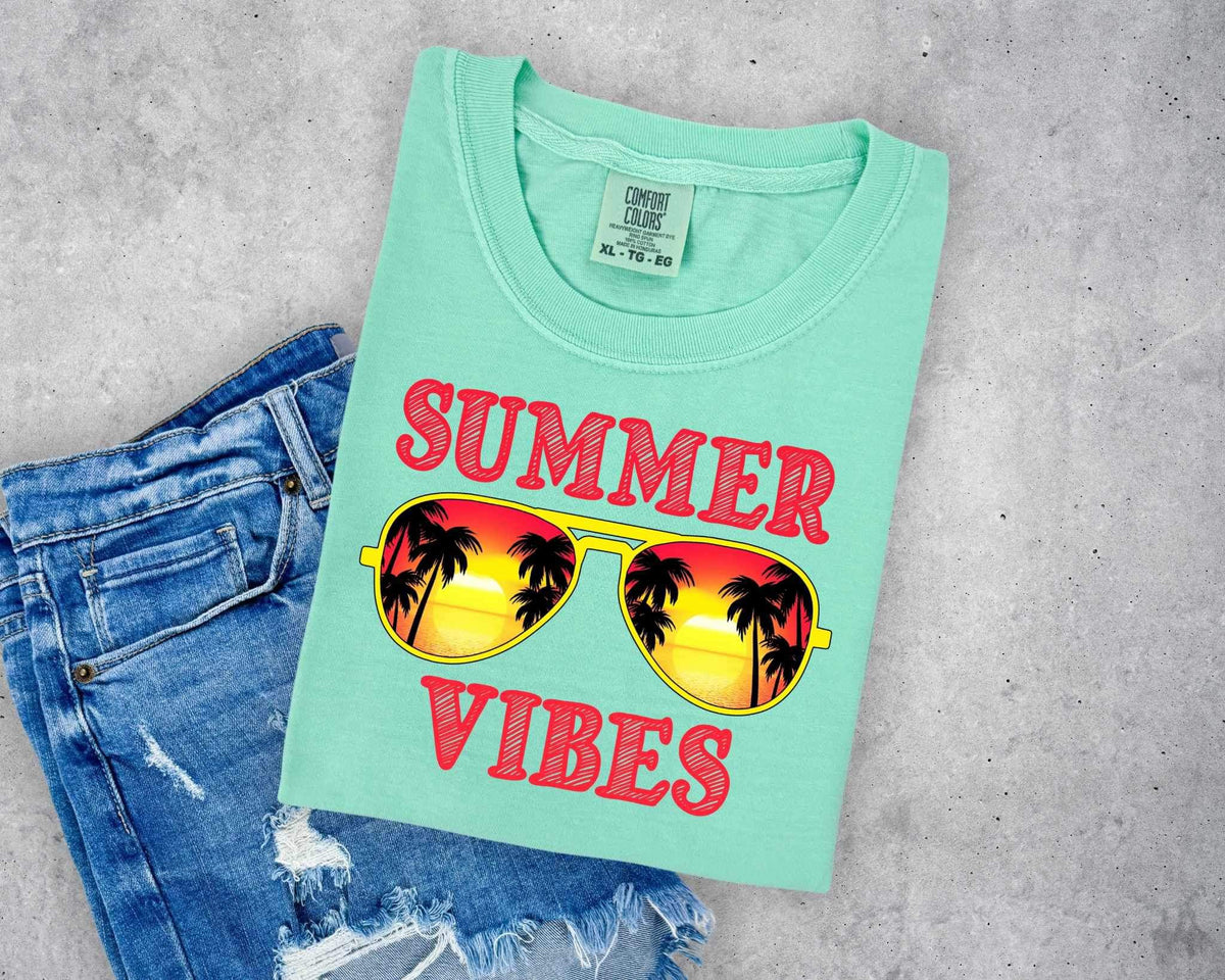 Summer vibes sunset shades 26610 DTF transfer