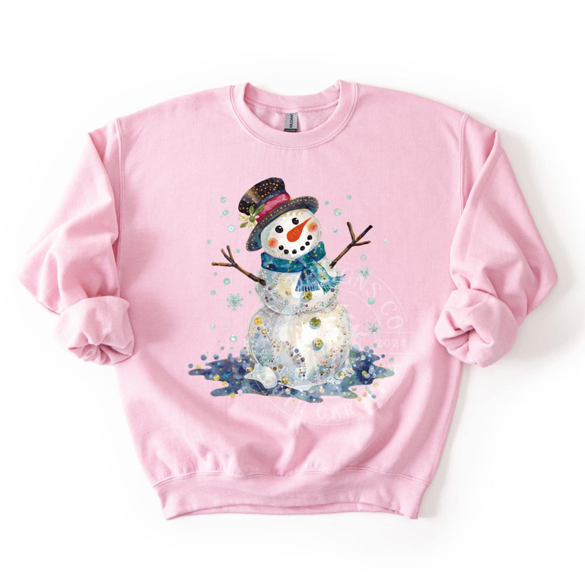 Watercolor Snowman (CSG) DTF transfer