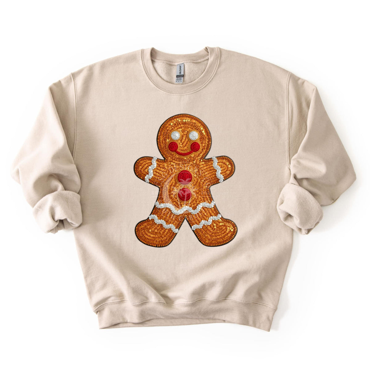 Faux Sequin Gingerbread (CSG) DTF transfer