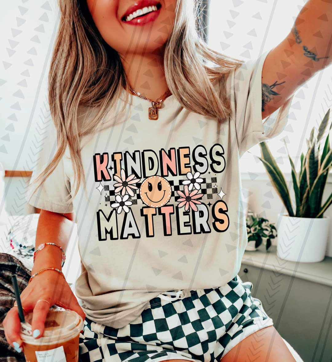 Kindness matters retro 36755 DTF transfer