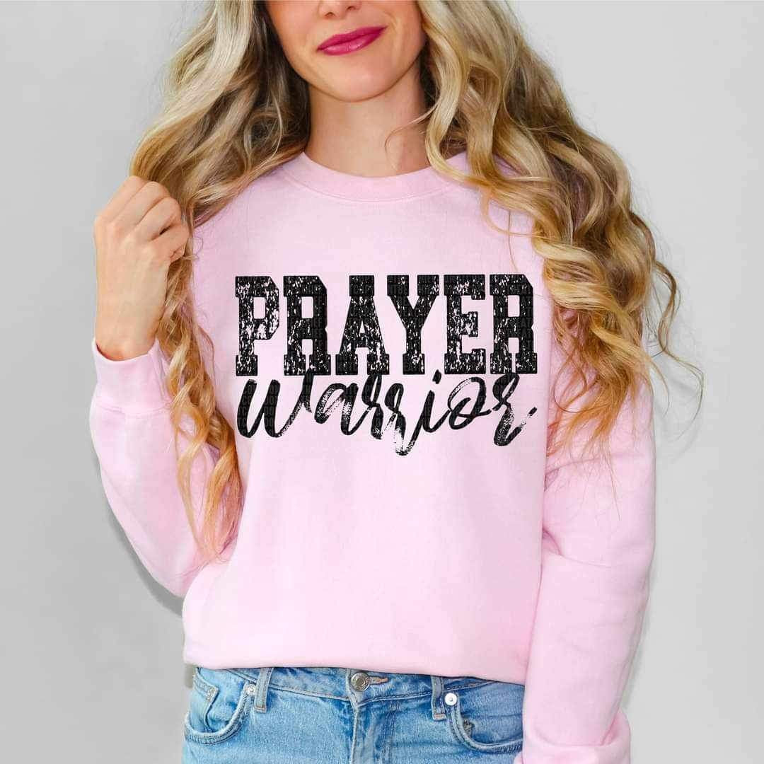 Prayer warrior BLACK 17036 DTF TRANSFER