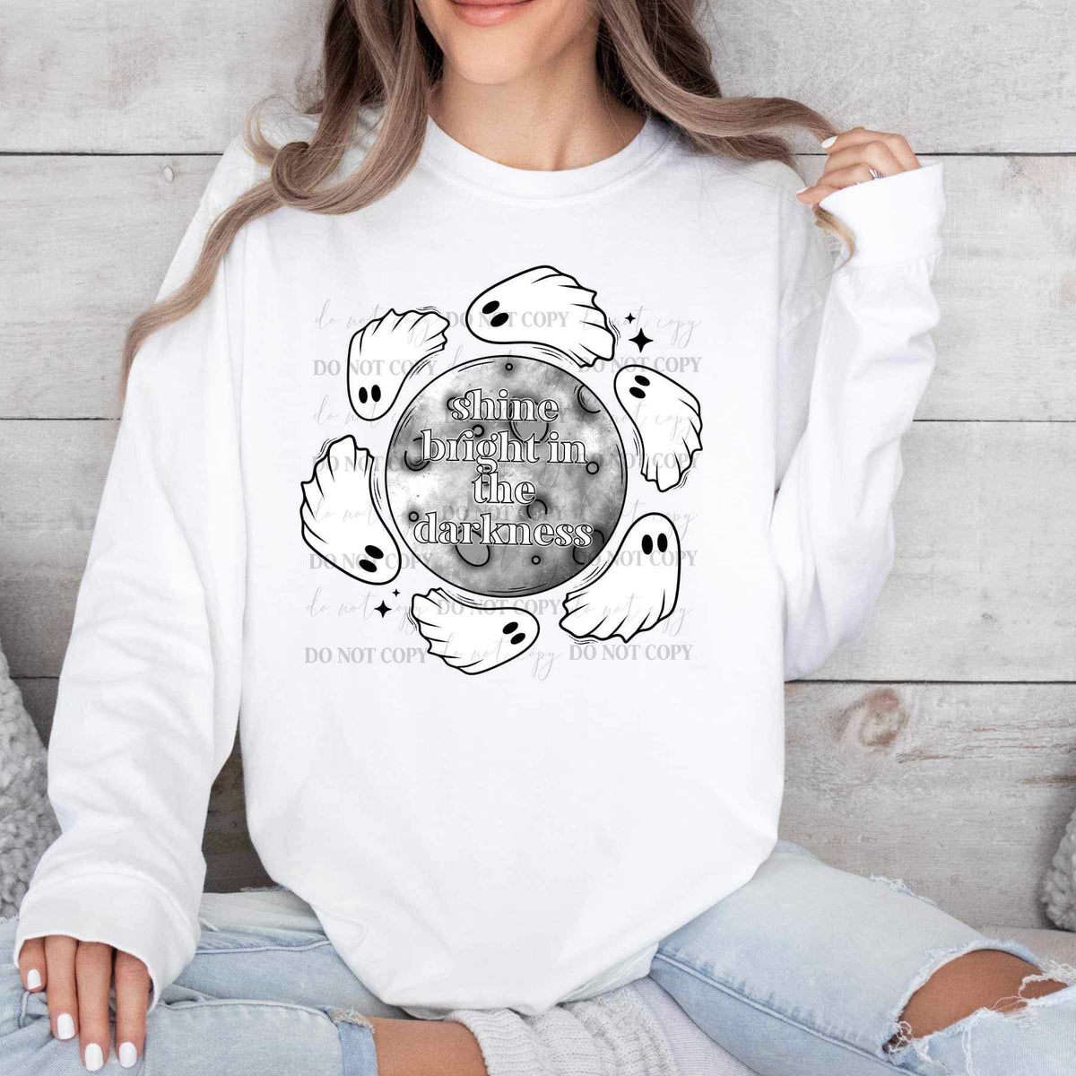 Shine bright in the darkness ghosts 17017 DTF TRANSFER