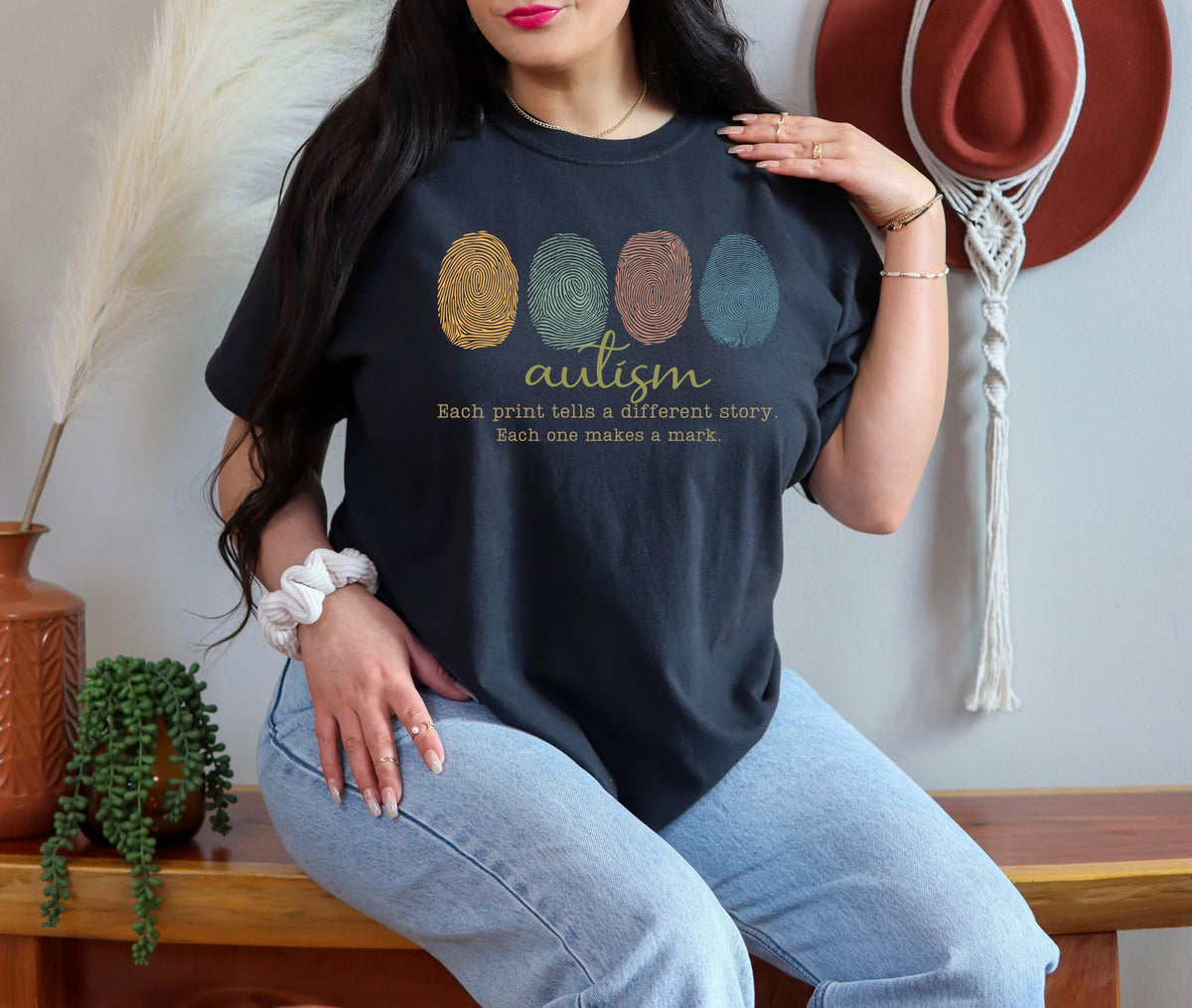 Each print tells a different story. Autism print 68746 DTF transfer