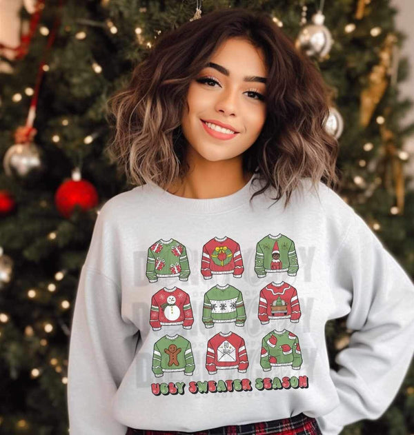 Ugly sweater season red and green sweaters (COR) 17066 DTF TRANSFER