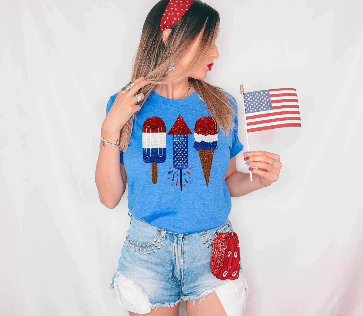 Patriotic ice cream 26714 DTF transfer