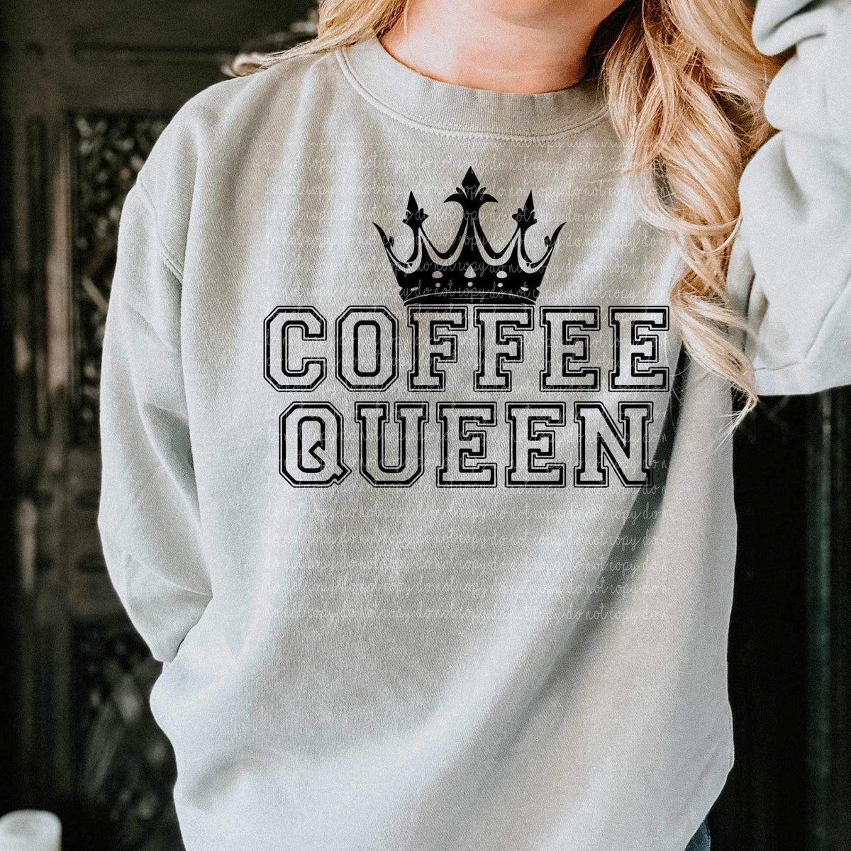 Coffee queen BLACK (cmld) 17094 DTF TRANSFER