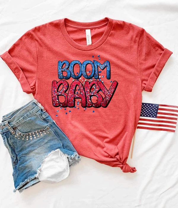 Boom baby Red and blue 26694 DTF transfer