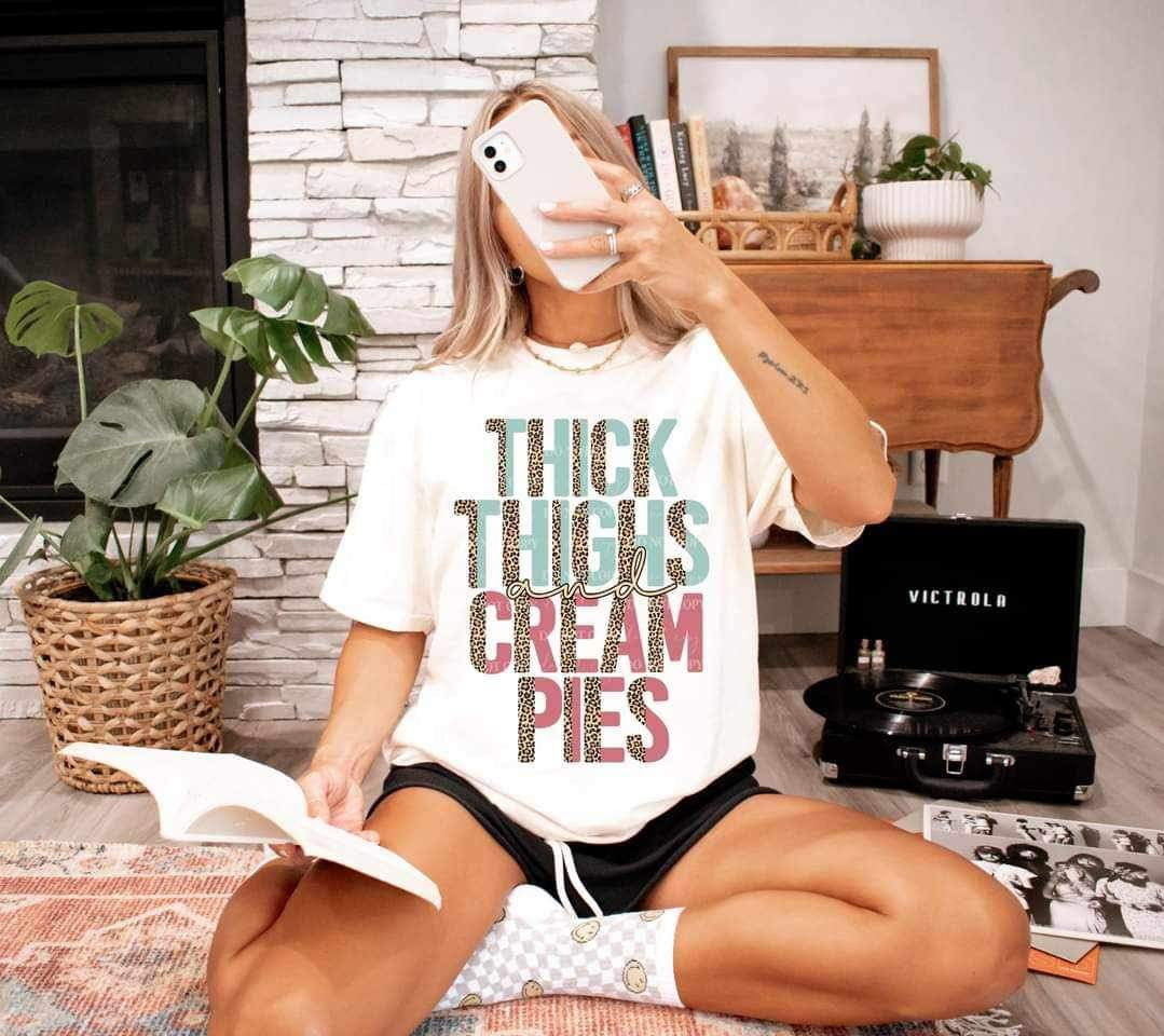 Thick thighs cream pies LYTTLE 17108 DTF TRANSFER