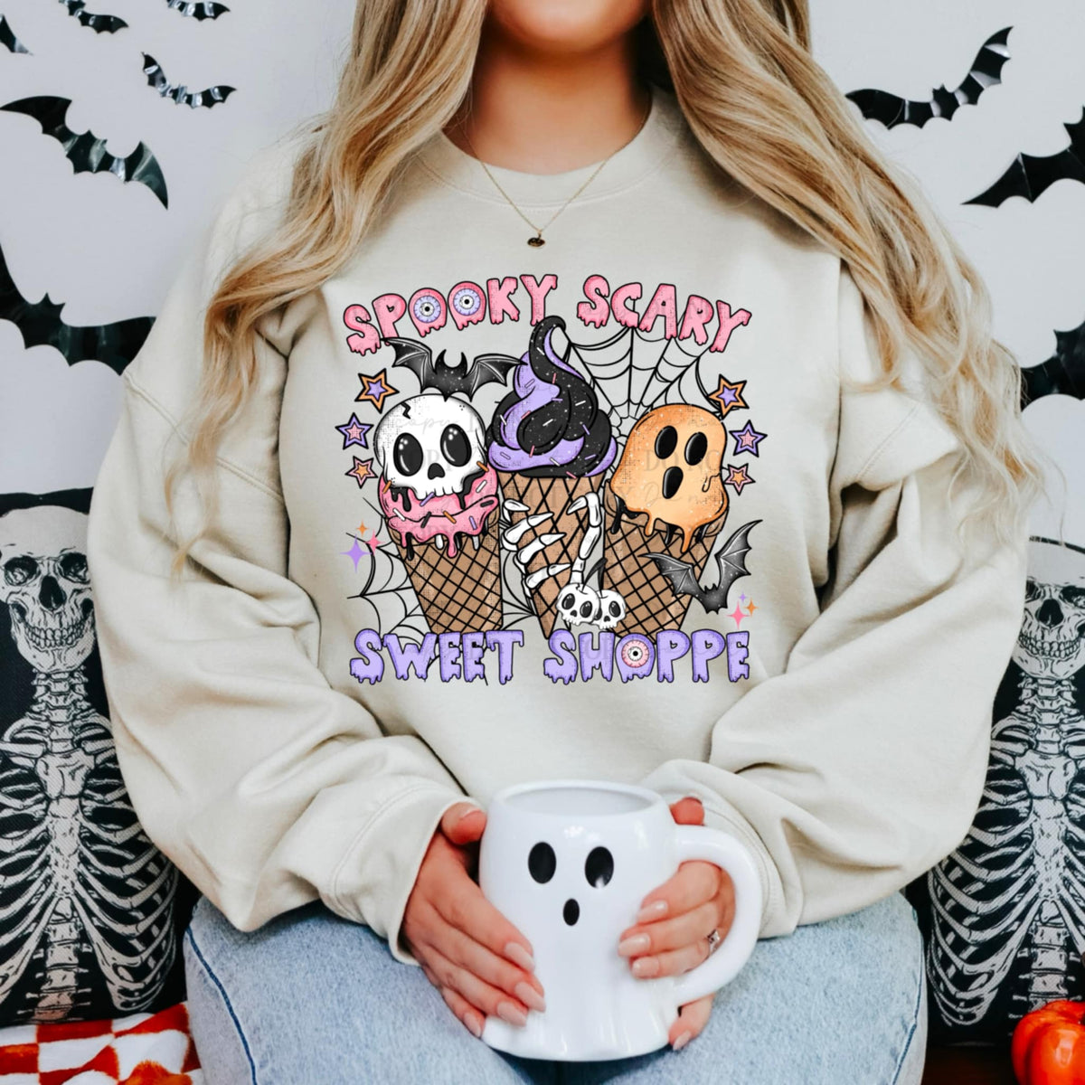 Spooky Scary Sweet Shoppe ABD DTF transfer