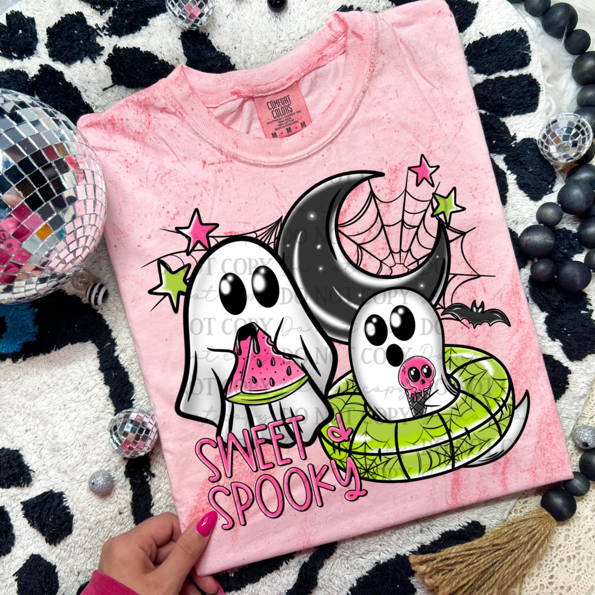 Sweet and Spooky Summer Ghosts ABD DTF transfer