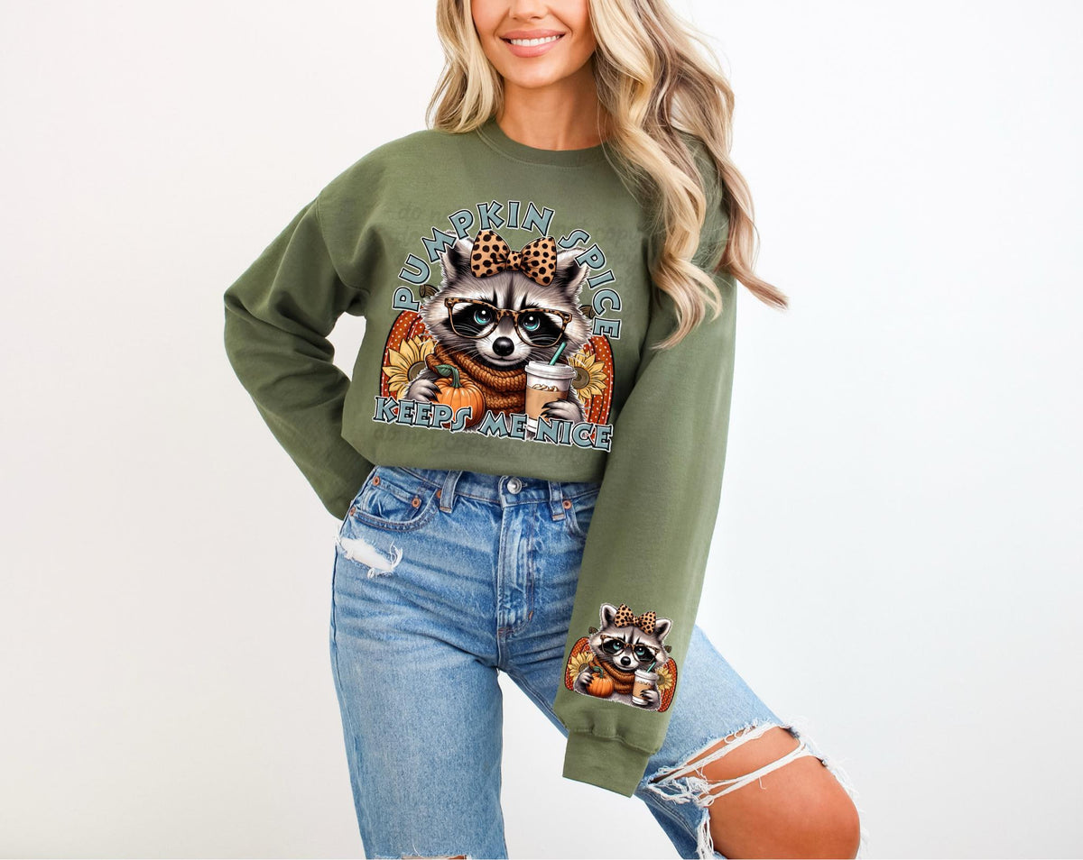 Pumpkin spice keeps me nice FRONT ONLY 36799 DTF transfer