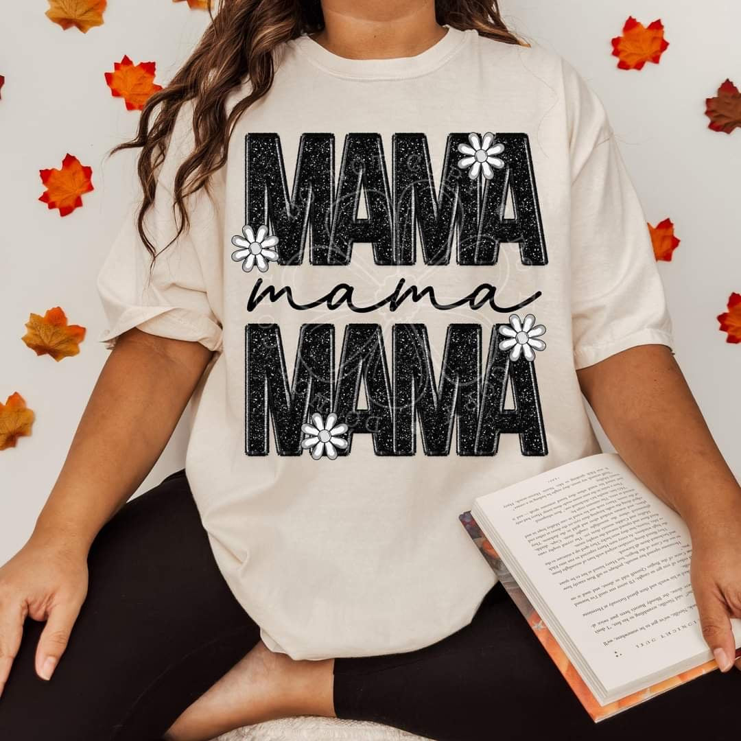 Mama stacked with daisies (LYTTLE) 36850 DTF transfer