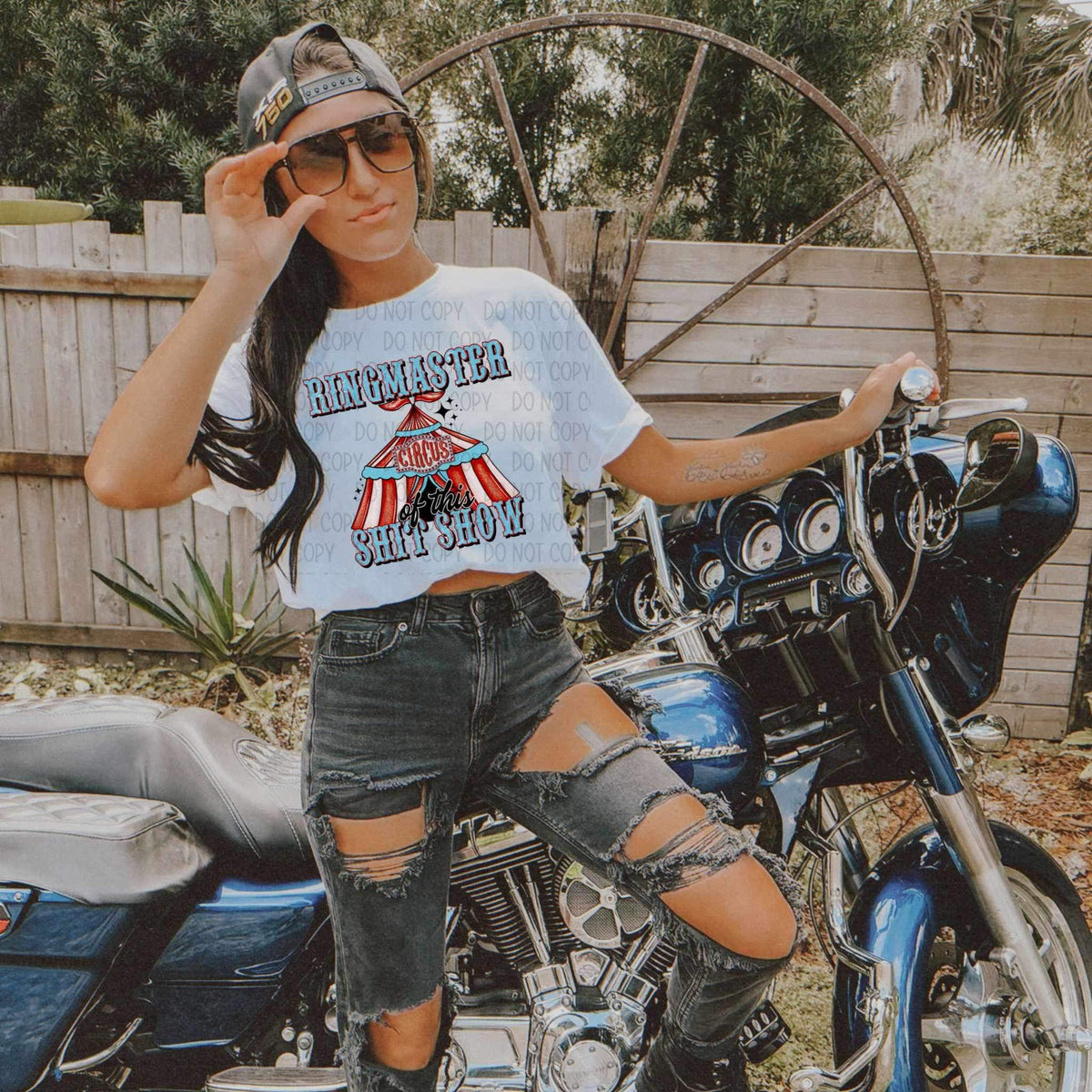 Ringmaster of this shit show RED (SWD) 26771 DTF transfer