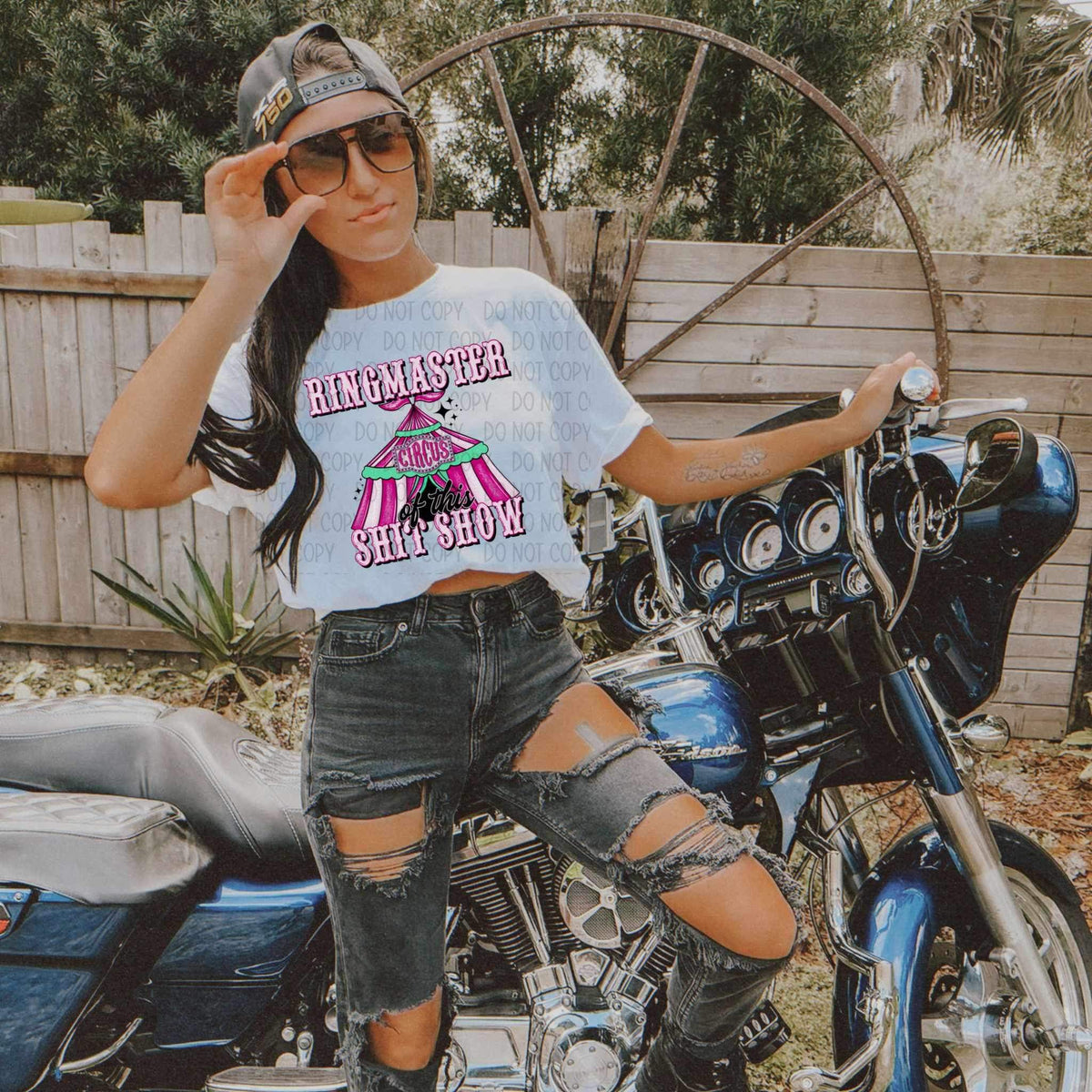 Ringmaster of this shit show PINK (SWD) 26770 DTF transfer