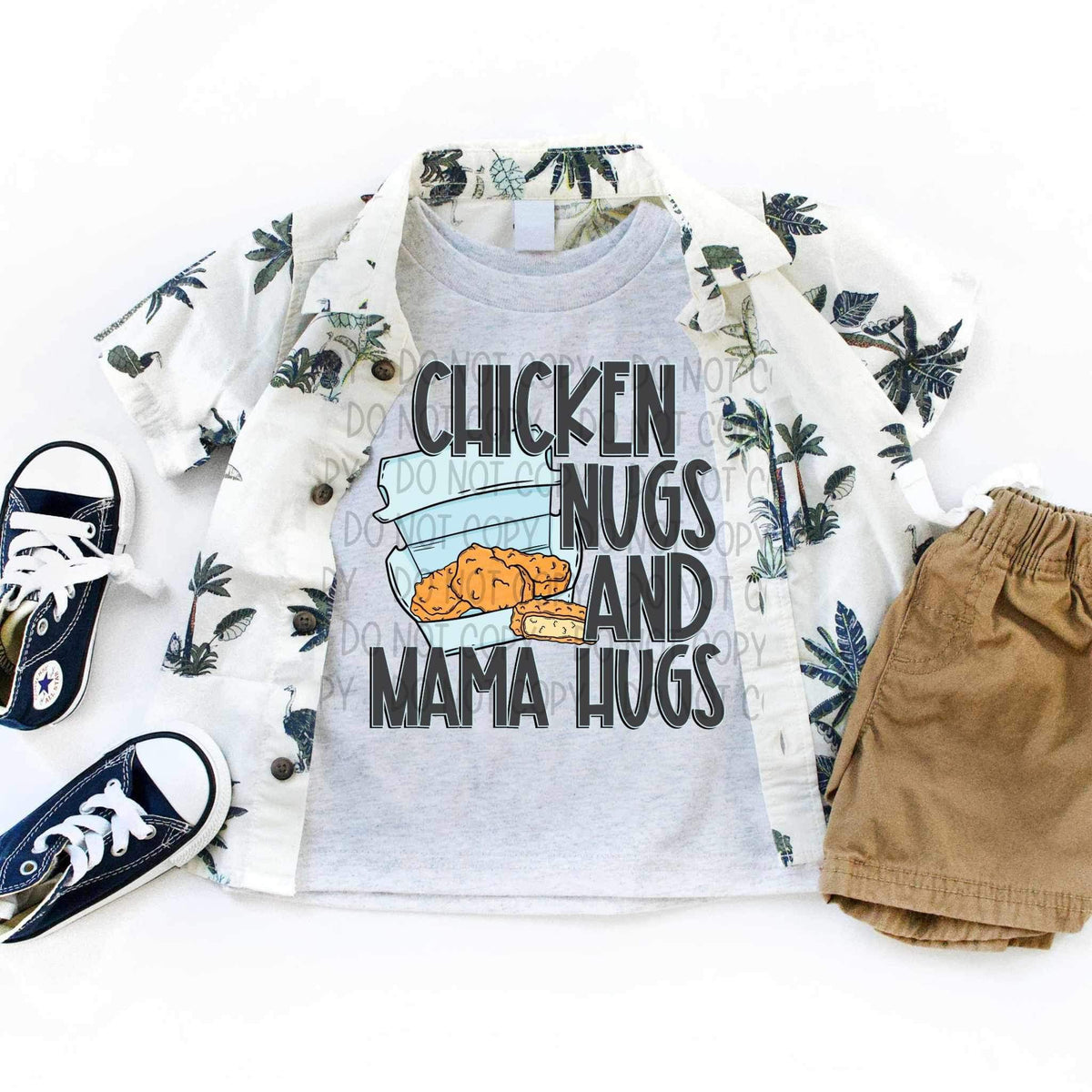 Chicken nugs and mama hugs (SWD) 26776 DTF transfer