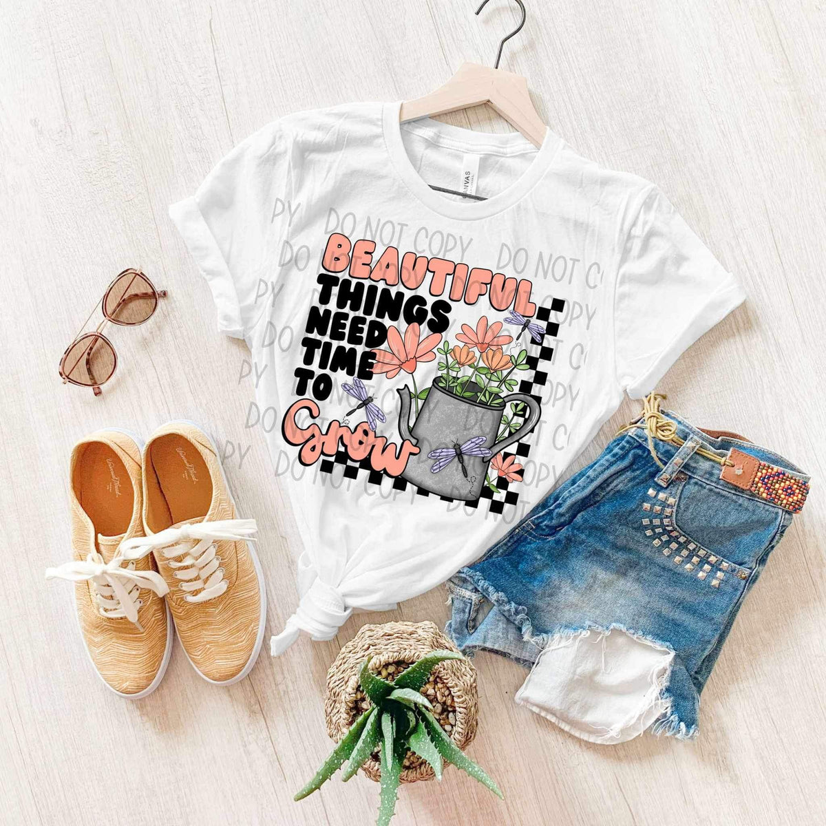 Beautiful things need time to grow (SWD) 26774 DTF transfer