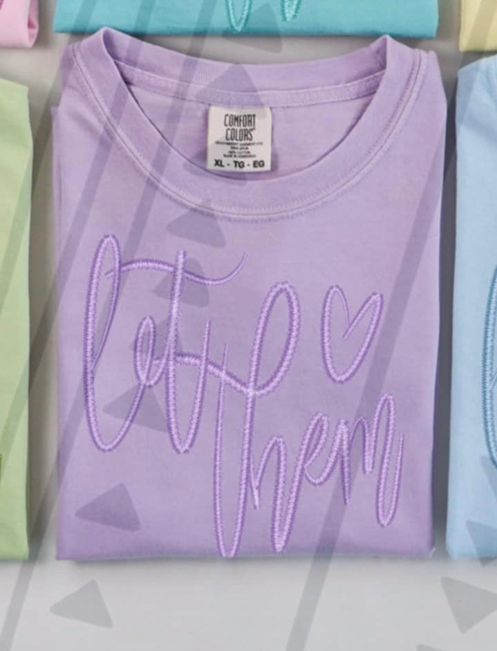 Let them purple font (TGG) 96067 DTF transfer